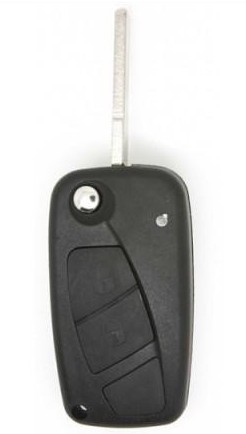 Fiat 3 Button Remote Key Shell (Black) | Replacement Fiat Key Case