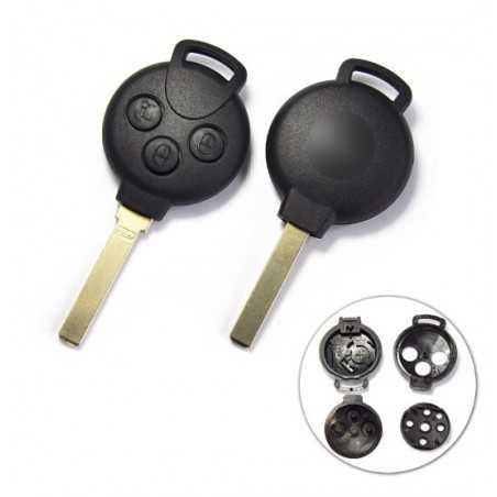 Smart 3 button remote key shell