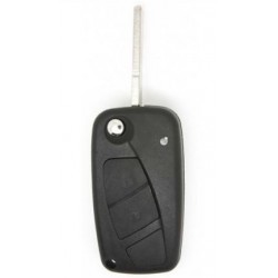Fiat 3 Button Remote Key Shell (Black)
