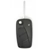 Fiat 3 Button Remote Key Shell (Black)