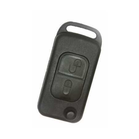 Mercedes Benz 2 Button Flip Key Shell 2 Track