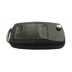 Volkswagen 3 Button Key Shell With No KeyBlade