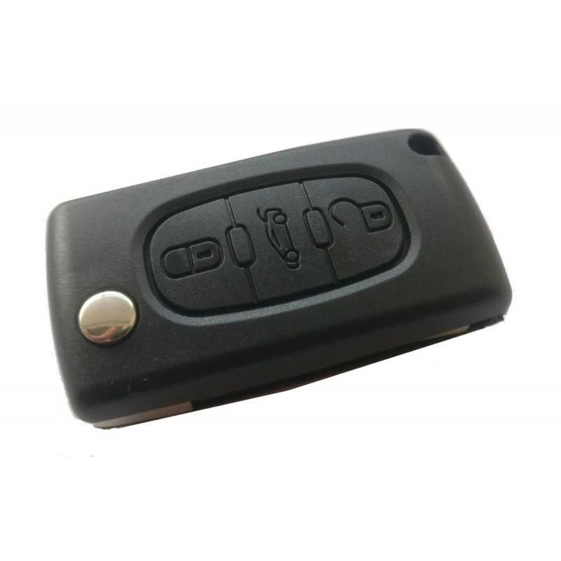 Citroen 3-button flip key case
