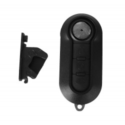 Fiat 3 Button Modified Flip Remote Key Shell (Black Colour) - Replacement Key Cases from www.keycasereplace.co.uk