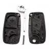 Fiat 3 Button Remote Key Shell (Black)