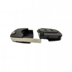 Audi 3 Button Remote Key Shell 2032 Battery open